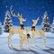 3 Piece LED Lighted Deer Family Set Doe Fawn Outdoor Christmas Yard Decoration 75.5 × 41 × 35 cm